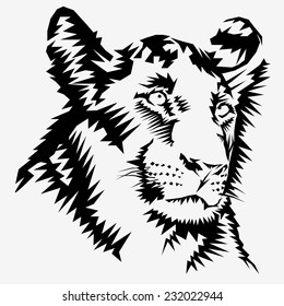 Lion head vector. 