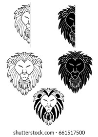 Lion Head vector