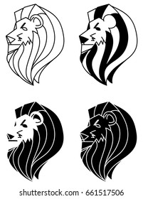 Lion Head vector