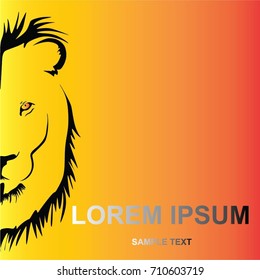 LION HEAD VECTOR