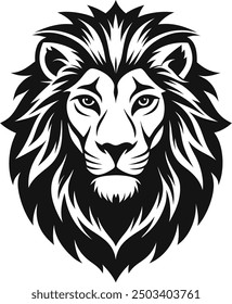 Diseño de ilustración de Arte vectorial de cabeza de león