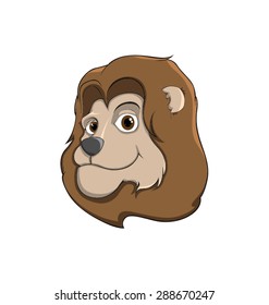 Lion head vector color