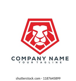 Lion Head Vector Graphic Template Download Modern