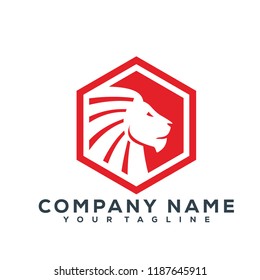 Lion Head Vector Graphic Template Download Modern
