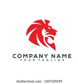 Lion Head Vector Graphic Template Download Modern