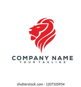 Lion Head Vector Graphic Template Download Modern