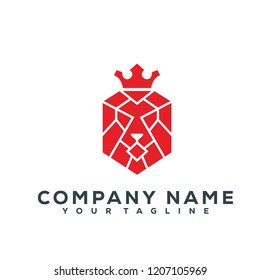Lion Head Vector Graphic Template Download Modern