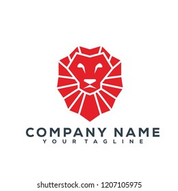 Lion Head Vector Graphic Template Download Modern