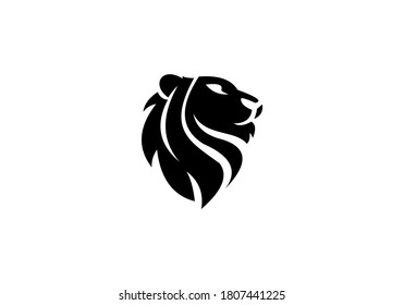 lion head vector icon design