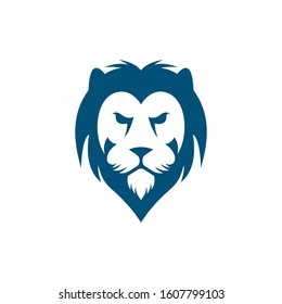 Lion head vector icon illustration