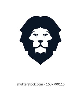 Lion head vector icon illustration