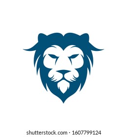 Lion head vector icon illustration
