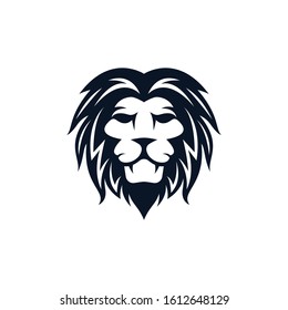 Lion head vector icon illustration