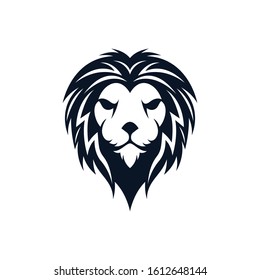 Lion head vector icon illustration