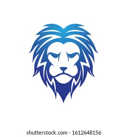 Lion head vector icon illustration