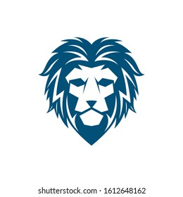 Lion head vector icon illustration