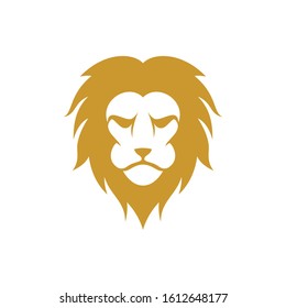 Lion head vector icon illustration
