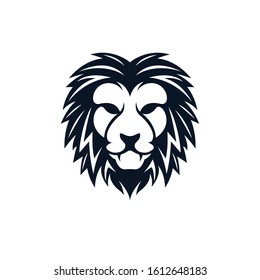 Lion head vector icon illustration