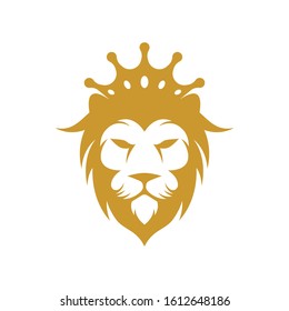 Lion head vector icon illustration