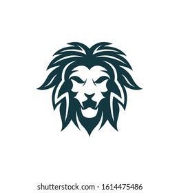 Lion head vector icon illustration