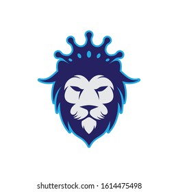Lion head vector icon illustration