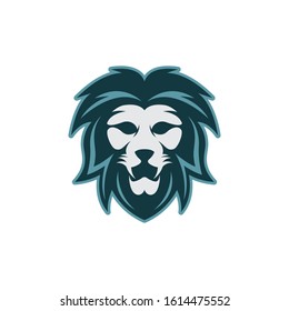 Lion head vector icon illustration