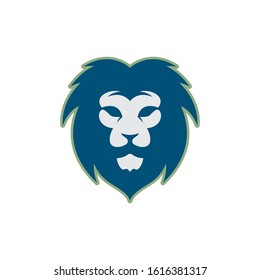 Lion head vector icon illustration