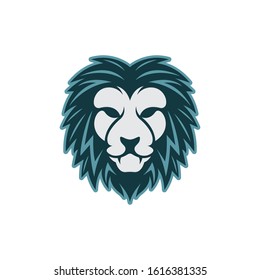 Lion head vector icon illustration