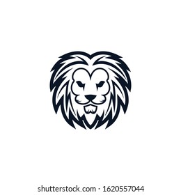 Lion head vector icon illustration