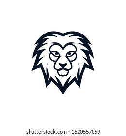 Lion head vector icon illustration