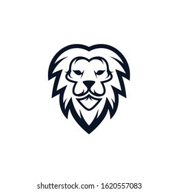Lion head vector icon illustration