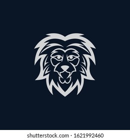 Lion head vector icon illustration
