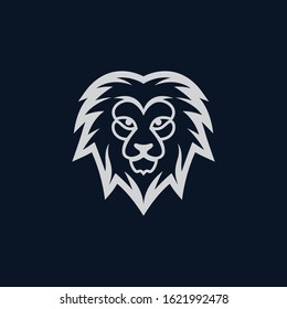 Lion head vector icon illustration