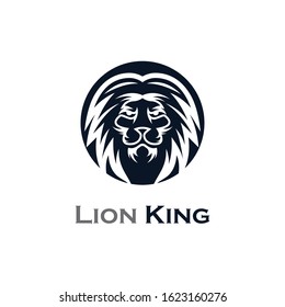 Lion head vector icon illustration