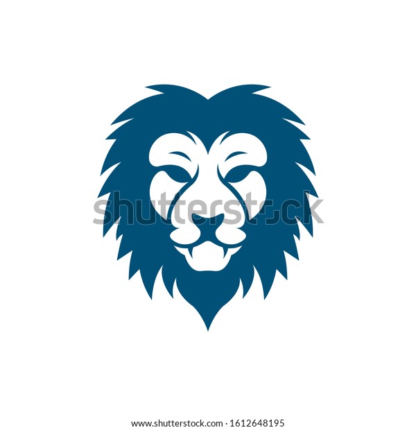 Lion Head Vector Icon Illustration Stock Vector (Royalty Free ...