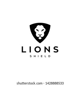 lion head vector icon logo design