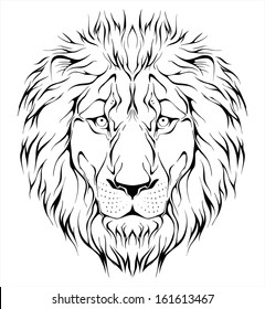 Lion head. vector illustration