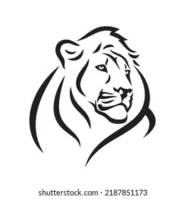 Lion head - vector illustration