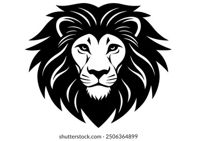 A lion head vector illustration