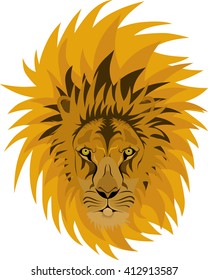 Lion head vector illustration