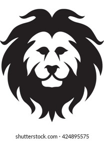 Lion head - vector illustration. 