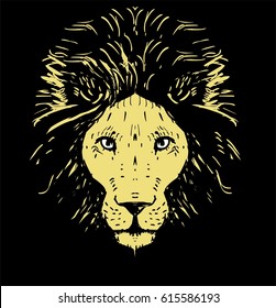 Lion head vector illustration