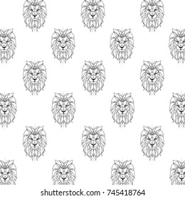 Lion head - vector illustration