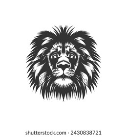 lion head vector illustration design