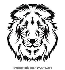 Lion head vector illustration perfect for t shirt and tattoo design