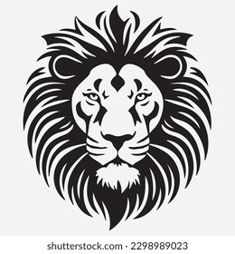 Lion head Vector illustration. Lion Vintage Logo