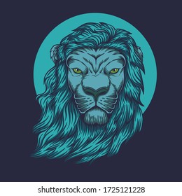 Lion head vector illustration for your company or brand