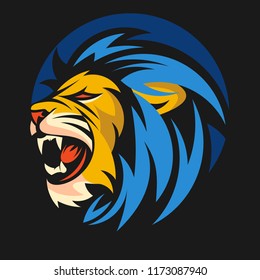Lion Head Vector logo