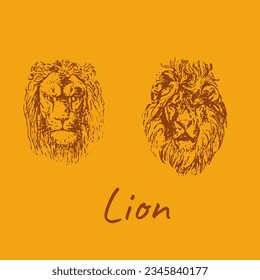 Lion head vector for logo