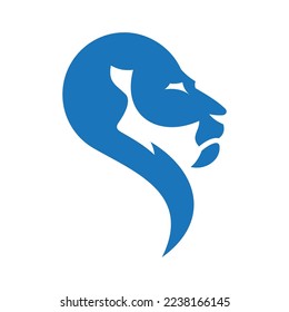 Lion Head Vector Logo Design Template